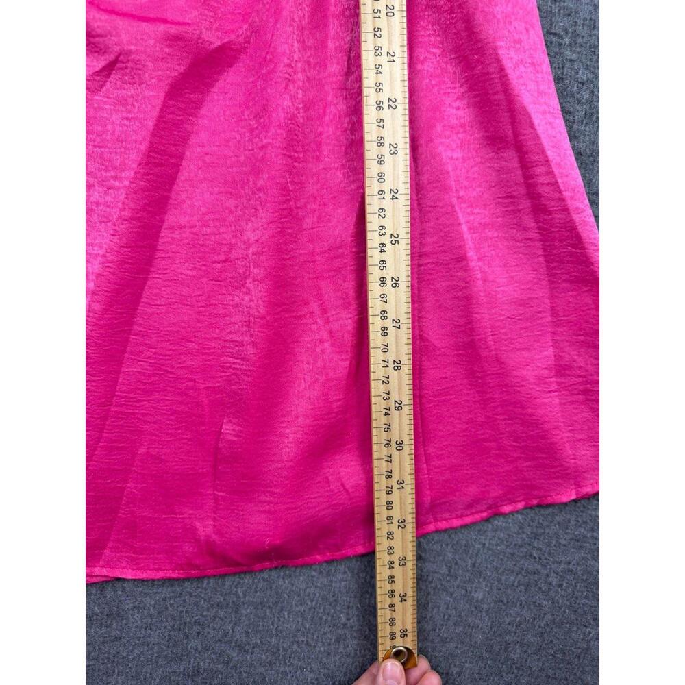 Altar'd State Hot Pink Mini Dress with Puff Sleeves - Picture 4 of 5
